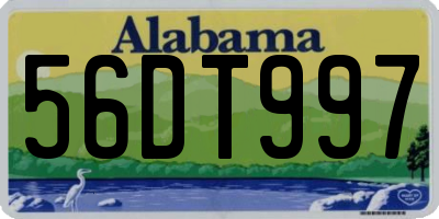 AL license plate 56DT997