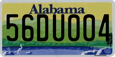 AL license plate 56DU004