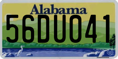 AL license plate 56DU041