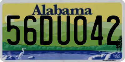 AL license plate 56DU042