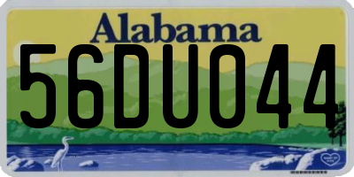 AL license plate 56DU044