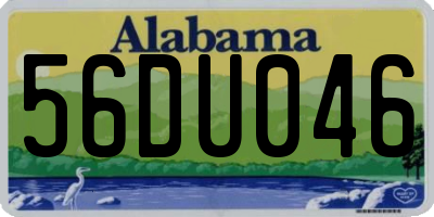 AL license plate 56DU046
