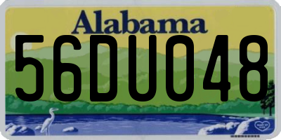 AL license plate 56DU048