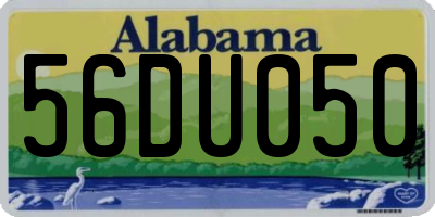 AL license plate 56DU050