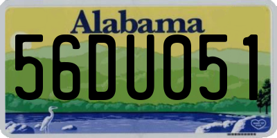 AL license plate 56DU051