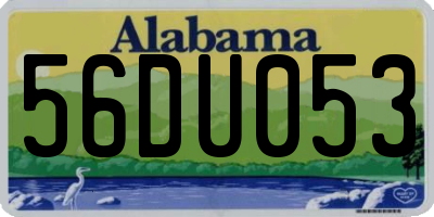 AL license plate 56DU053