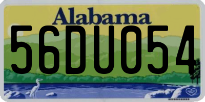 AL license plate 56DU054