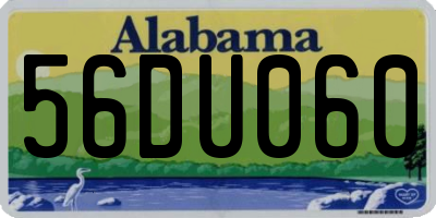 AL license plate 56DU060
