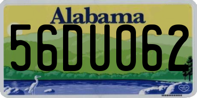 AL license plate 56DU062