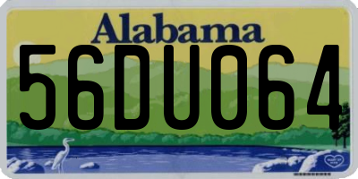 AL license plate 56DU064