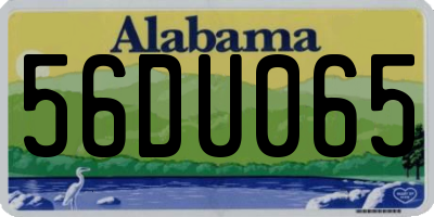 AL license plate 56DU065