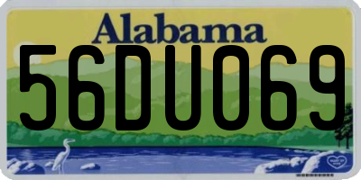AL license plate 56DU069