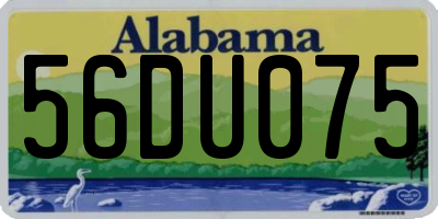 AL license plate 56DU075