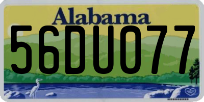 AL license plate 56DU077