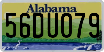 AL license plate 56DU079