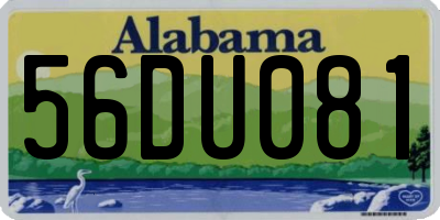 AL license plate 56DU081
