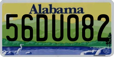 AL license plate 56DU082