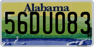 AL license plate 56DU083