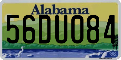 AL license plate 56DU084