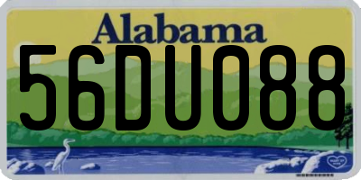 AL license plate 56DU088
