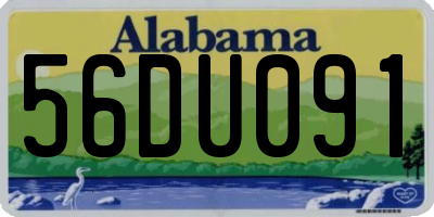 AL license plate 56DU091