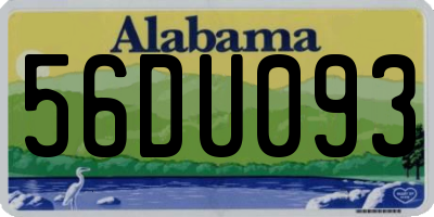 AL license plate 56DU093