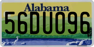 AL license plate 56DU096