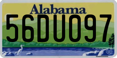 AL license plate 56DU097