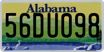 AL license plate 56DU098