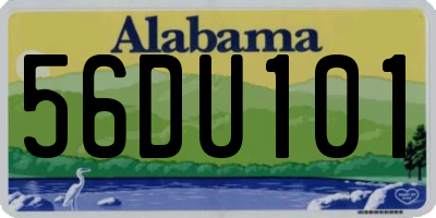 AL license plate 56DU101