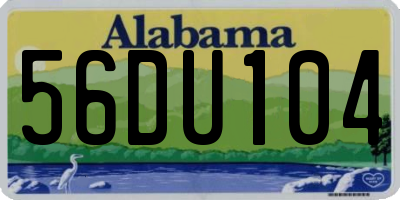 AL license plate 56DU104