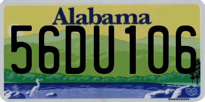 AL license plate 56DU106