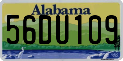 AL license plate 56DU109