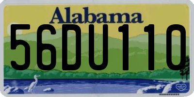 AL license plate 56DU110