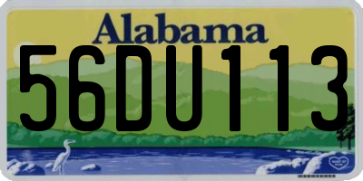 AL license plate 56DU113