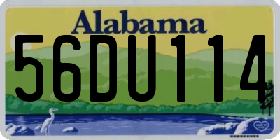 AL license plate 56DU114