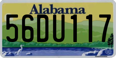 AL license plate 56DU117