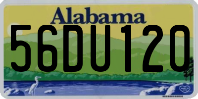 AL license plate 56DU120