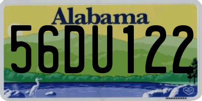 AL license plate 56DU122