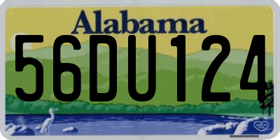 AL license plate 56DU124