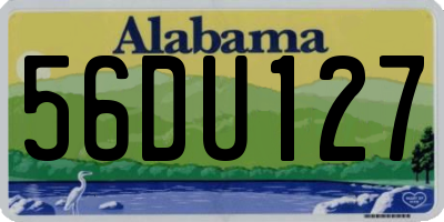 AL license plate 56DU127