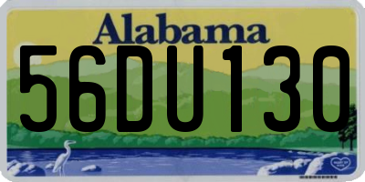 AL license plate 56DU130