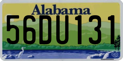 AL license plate 56DU131