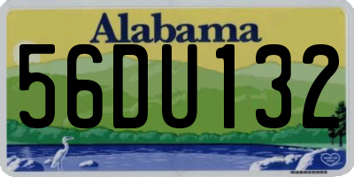 AL license plate 56DU132