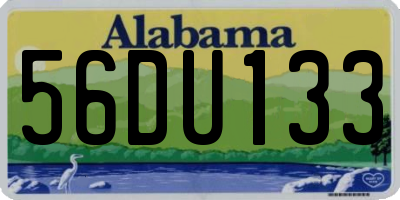 AL license plate 56DU133