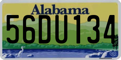 AL license plate 56DU134