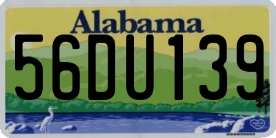 AL license plate 56DU139