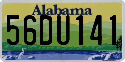 AL license plate 56DU141