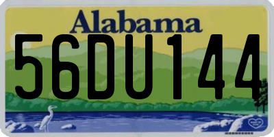 AL license plate 56DU144