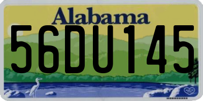 AL license plate 56DU145